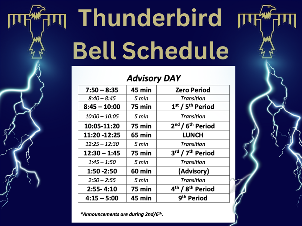 Advisory Schedule